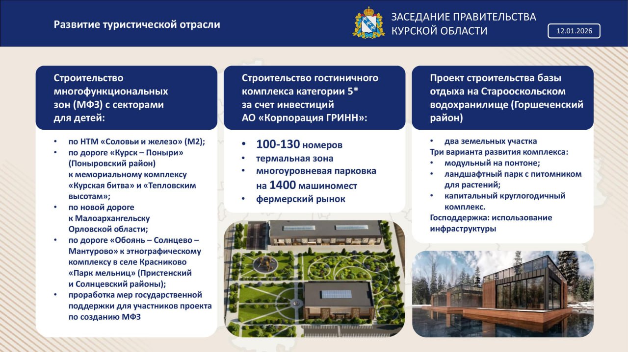 Александр Чепик на заседании Правительства региона подвел итоги развития туризма в Курской области за 2025 год и представил планы развития данной сферы Александр Чепик на заседании Правительства региона подвел итоги развития туризма в Курской области за 2025 год и представил планы развития данной сферы