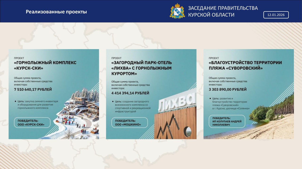 Александр Чепик на заседании Правительства региона подвел итоги развития туризма в Курской области за 2025 год и представил планы развития данной сферы Александр Чепик на заседании Правительства региона подвел итоги развития туризма в Курской области за 2025 год и представил планы развития данной сферы