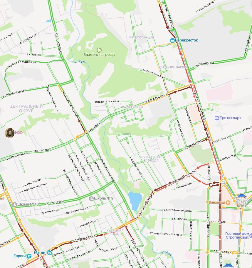 В первый рабочий день после праздников Курск встал В первый рабочий день после праздников Курск встал