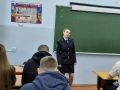 В Фатежской школе № 1 прошла "классная" встреча со студенткой Белгородского юридического института Министерства внутренних дел Российской Федерации имени И.Д. Путилина Татьяной Антиповой