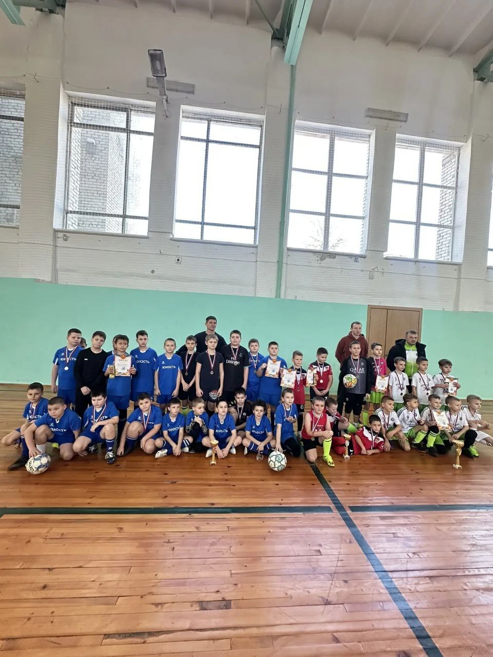 Во время новогодних праздников в спортивном зале агротехнологического колледжа прошли соревнования по футзалу среди детей 2016 года рождения