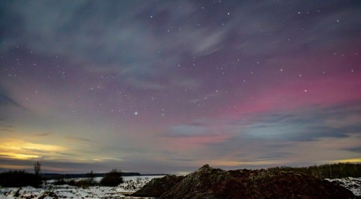 Жителям Курской области в ночь на 20 января посчастливилось стать свидетелями редчайшего для наших широт явления — северного сияния