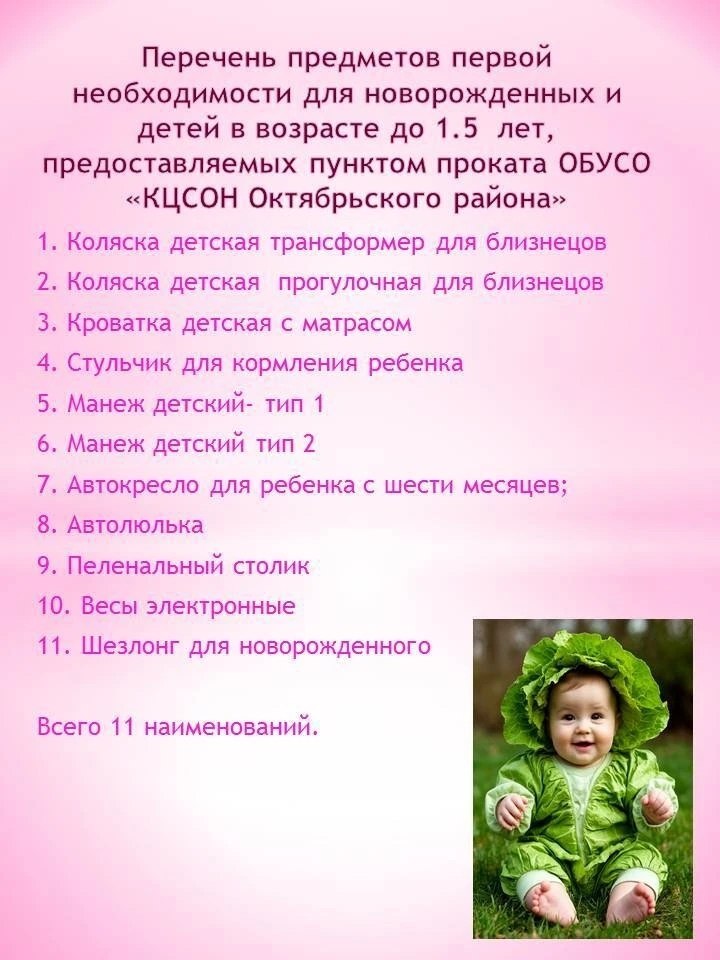 В рамках реализации национального проекта "Семья" в ОБУСО "КЦСОН Октябрьского района" открыт пункт проката предметов первой необходимости для новорожденных и детей в возрасте до 1,5 лет В рамках реализации национального проекта "Семья" в ОБУСО "КЦСОН Октябрьского района" открыт пункт проката предметов первой необходимости для новорожденных и детей в возрасте до 1,5 лет