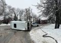 Полиция сообщила подробности массовой аварии в Курске на перекрестке улиц Фрунзе и Дубровинского, где перевернулась маршрутка с пассажирами
