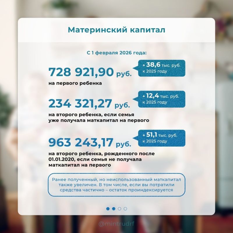 ������� ������ ��������� �� ���������� ��� ���������� ��������� � 1 ������� 2026 ����