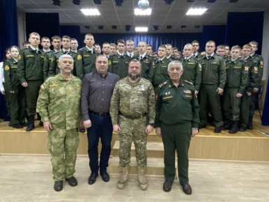 Сегодня в Курском автотехническом колледже прошло мероприятие «Диалог с Героем»!