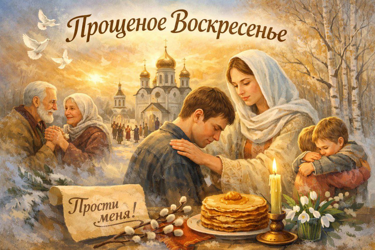 Доброе утро, друзья!. В Прощеное воскресенье попросите прощения у всех, кого обидели своими словами, поступками
