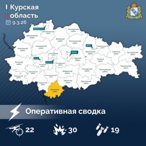 Александр Хинштейн опубликовал сводку об оперативной обстановке в Курской области за прошедшие сутки: