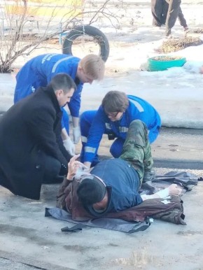 Курский спасатель оказал помощь человеку, сломавшему ногу