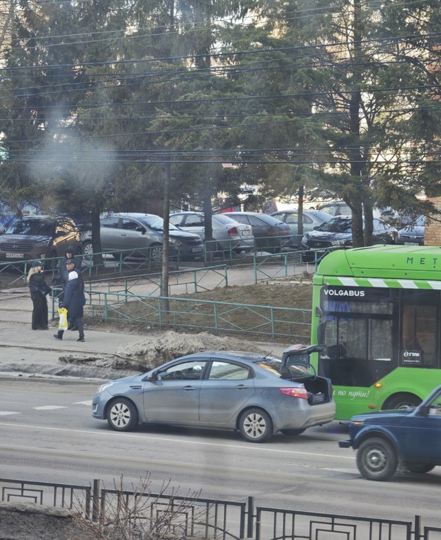 В Курске два автобуса попали в ДТП