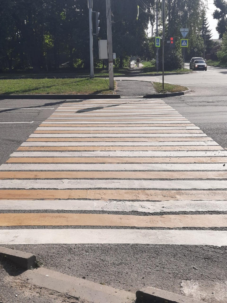 В Курске дорожную разметку обновят до майских праздников