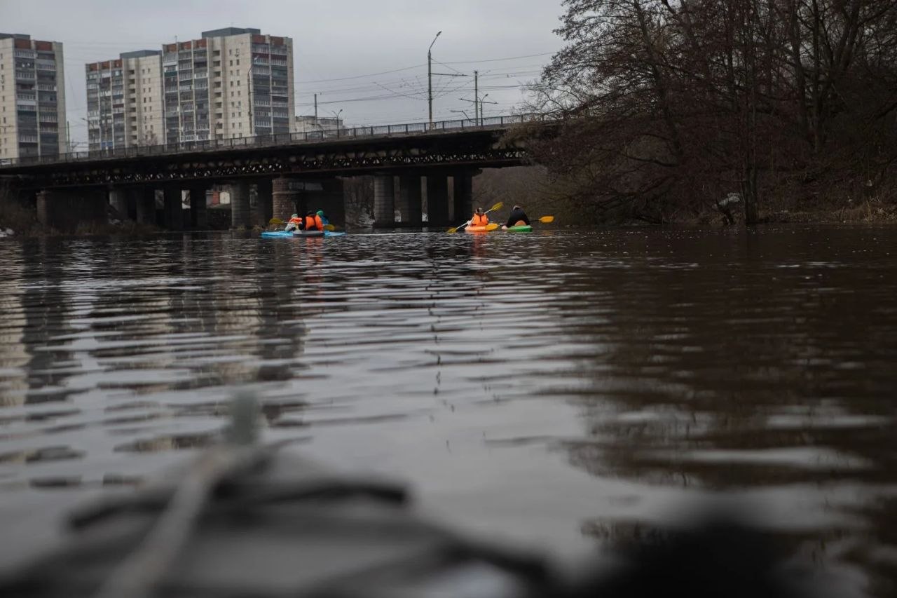 В Курске эковолонтеры провели субботник на сапах и каяках В Курске эковолонтеры провели субботник на сапах и каяках
