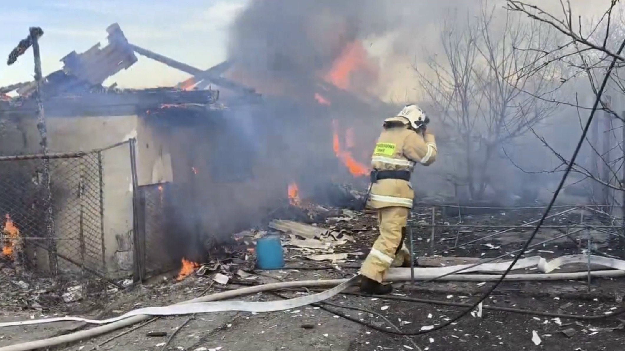 Пожар в Чермошнянском сельсовете