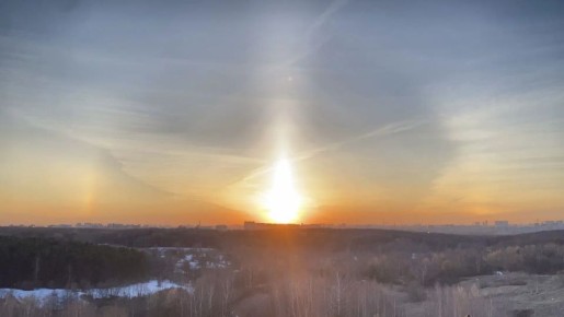 Над Курской областью сегодня наблюдали редкие атмосферные явления