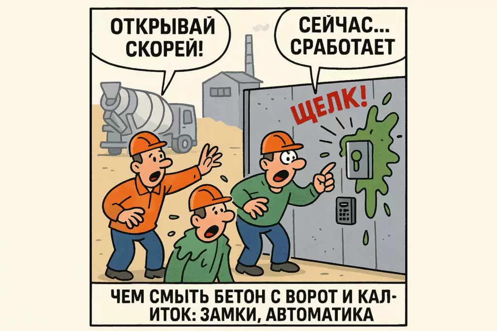 Как эффективно очистить ворота и калитки от бетона: советы по выбору средств