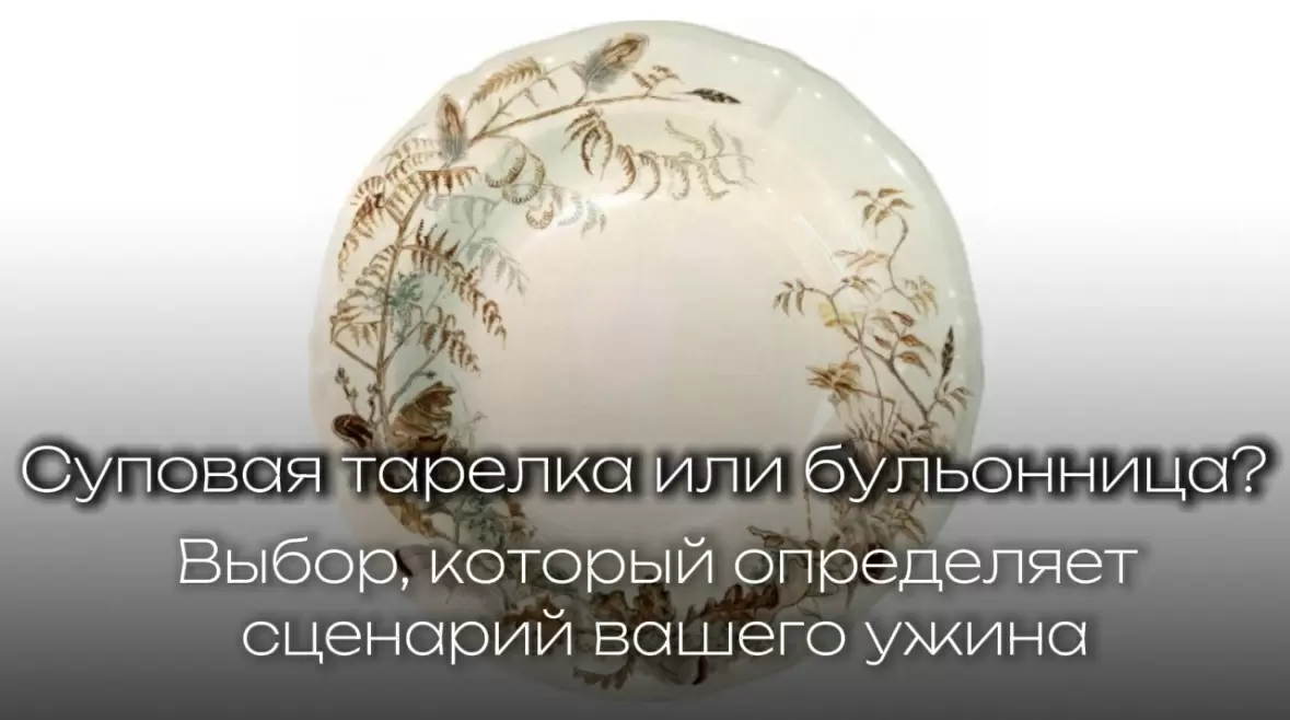 Как выбрать между суповой тарелкой и бульонницей: советы для вашего стола