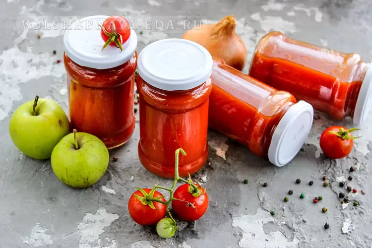 Кетчуп из помидоров с яблоками: яркий вкус на зиму