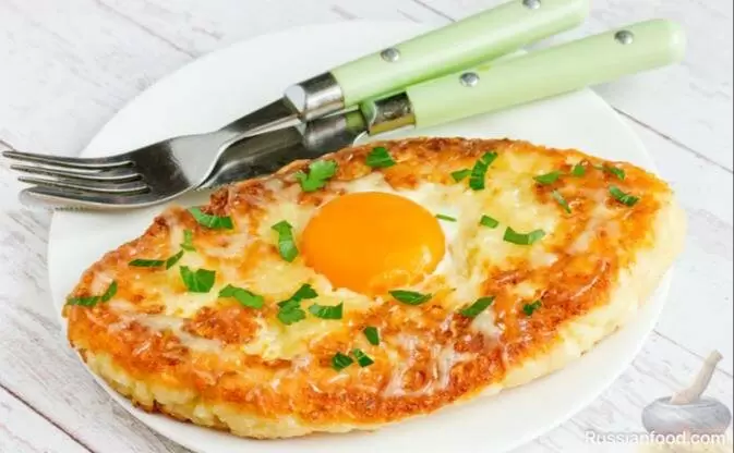 Ленивый творожный хачапури по-аджарски