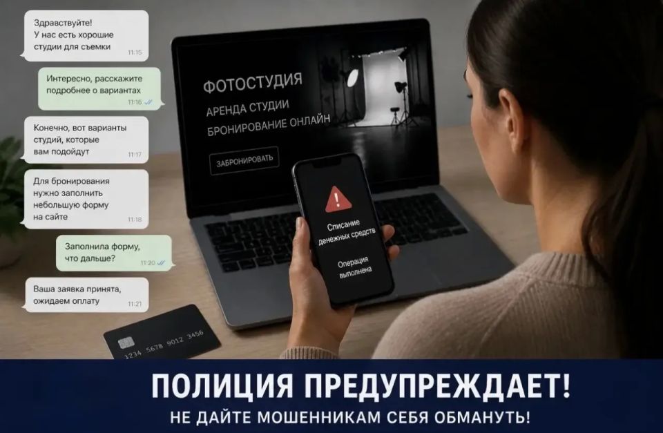 Жительница Железногорска лишилась 56 тысяч рублей при попытке забронировать фотостудию и услуги визажиста