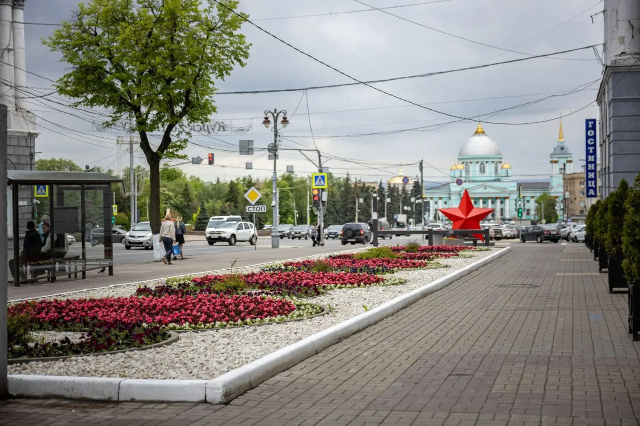 43 тысячи однолетних цветов высадили в парках, скверах и на центральных улицах Курска