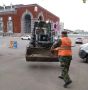 В уборке курских улиц задействованы 72 человека и 68 единиц техники
