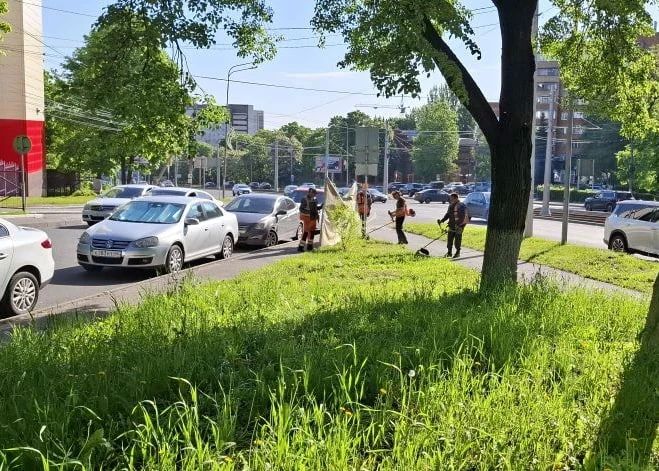 В общественных пространствах Курска трудятся 23 человека и задействованы три единицы специализированной техники В общественных пространствах Курска трудятся 23 человека и задействованы три единицы специализированной техники