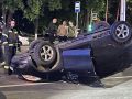 Возле парка Пионеров в Курске перевернулась машина, есть пострадавшие