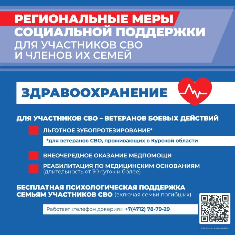 Публикуем I часть карточек федеральных и региональных мер социальной поддержки участников СВО и членов их семей: здравоохранение, юридическая помощь, занятость и спорт Публикуем I часть карточек федеральных и региональных мер социальной поддержки участников СВО и членов их семей: здравоохранение, юридическая помощь, занятость и спорт