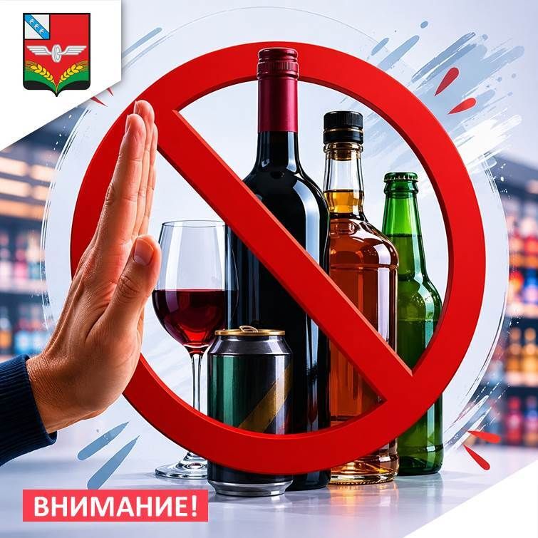 Внимание! Запрет на продажу алкоголя 1 июня 2026 года