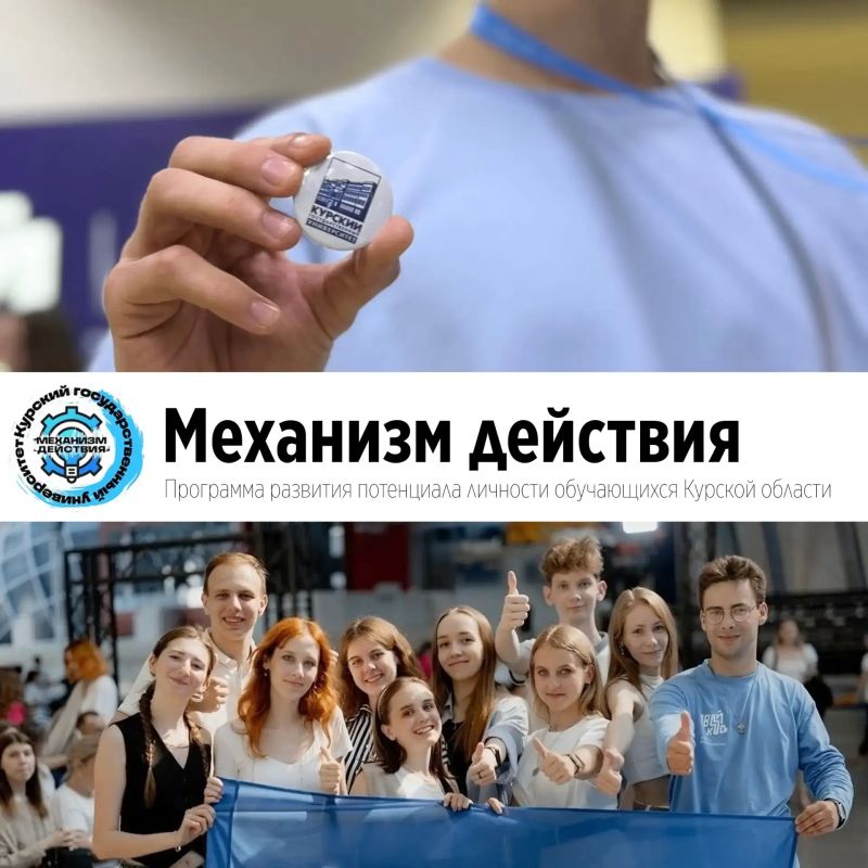 Проект «Механизм Действия. Программа развития потенциала личности обучающихся Курской области» Курского государственного университета признан победителем Всероссийского конкурса молодежных проектов среди образовательных...