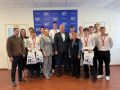 Сенатор РФ Евгения Ламонова и председатель постоянного комитета Курской областной Думы по физической культуре, спорту, молодёжной политике и взаимодействию с общественными объединениями, директор ООО БК «Русичи» Андрей Дюдин...