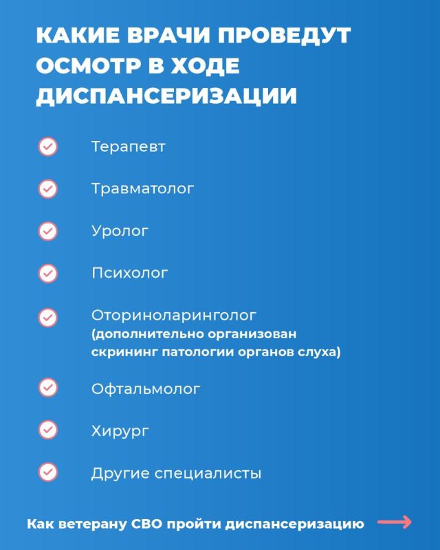 Инструкция: как ветерану СВО пройти углубленную диспансеризацию при поддержке фонда «Защитники Отечества» Инструкция: как ветерану СВО пройти углубленную диспансеризацию при поддержке фонда «Защитники Отечества»