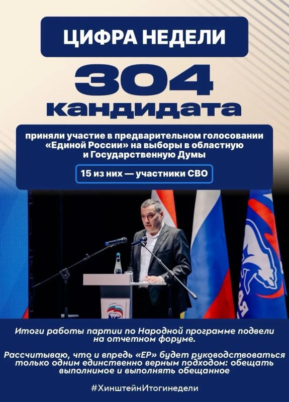 Глава региона Александр Хинштейн делится итогами недели Глава региона Александр Хинштейн делится итогами недели