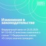 Изменения в законодательстве
