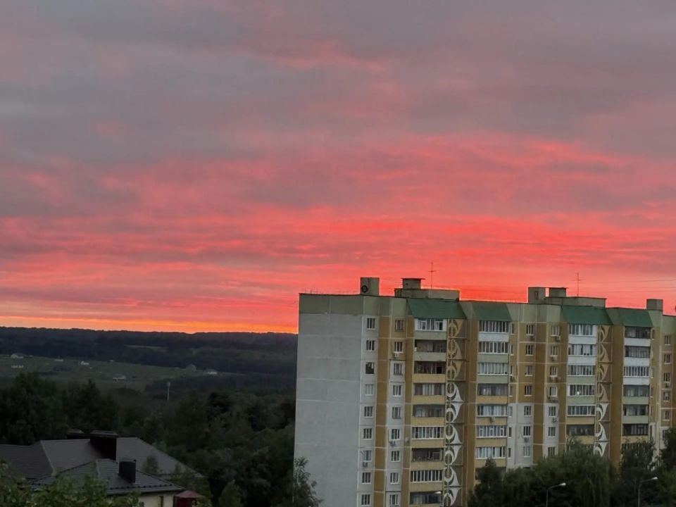 Малиновый закат над Курском Малиновый закат над Курском