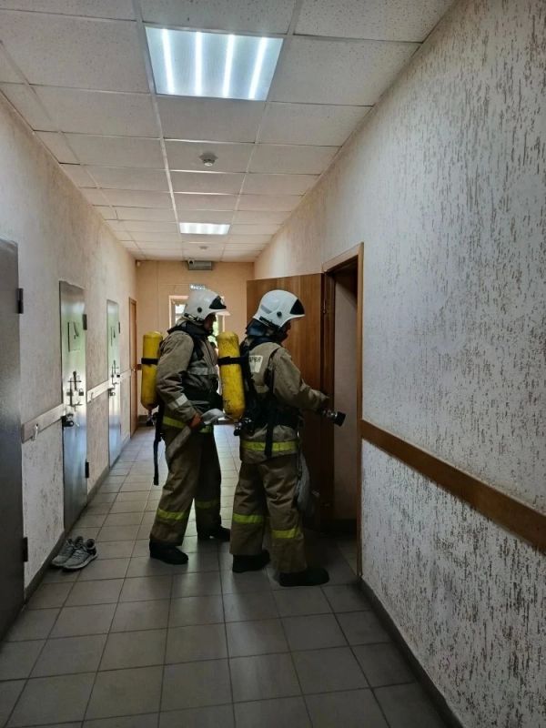 Пожарно-тактические занятия огнеборцев Фатежского района