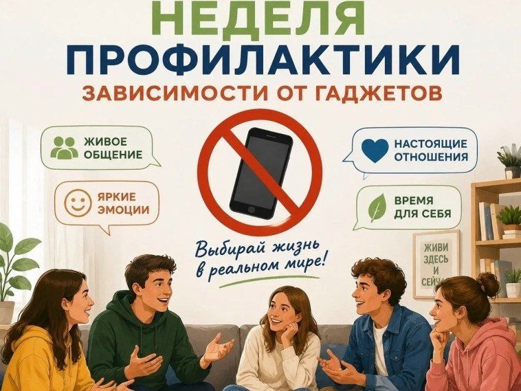 С 15 по 21 июня проходит Неделя профилактики зависимости от гаджетов