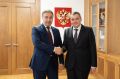 Валерий Фальков провел рабочую встречу с губернатором Курской области Александром Хинштейном
