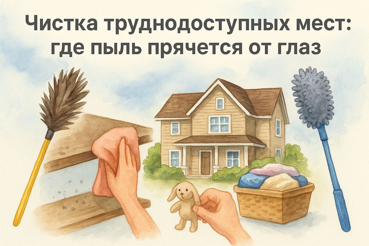 Невидимые враги: где прячется пыль и как с ней справиться