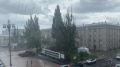 В Курске начался сильный ливень