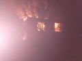 Рыльские огнеборцы на тушении пожара