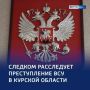 СК России будет расследовать очередное преступление ВСУ