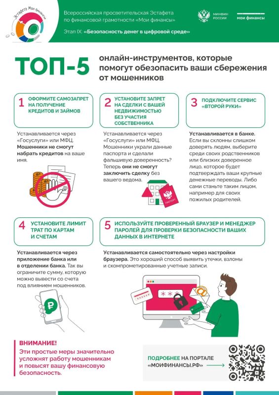 Делимся материалами IX этапа Эстафеты «Безопасность денег в цифровой среде»