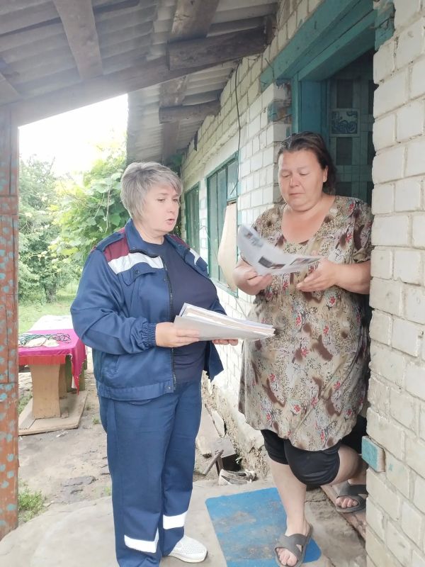 Подворовый обход в с. Нижняя Грайворонка Советского района Подворовый обход в с. Нижняя Грайворонка Советского района
