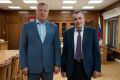 Марат Хуснуллин провел рабочую встречу с губернатором Курской области Александром Хинштейном