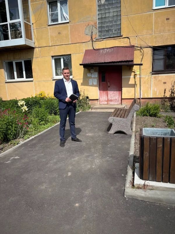 В Ивановском сельсовете Рыльского района завершили благоустройство двух дворовых территорий