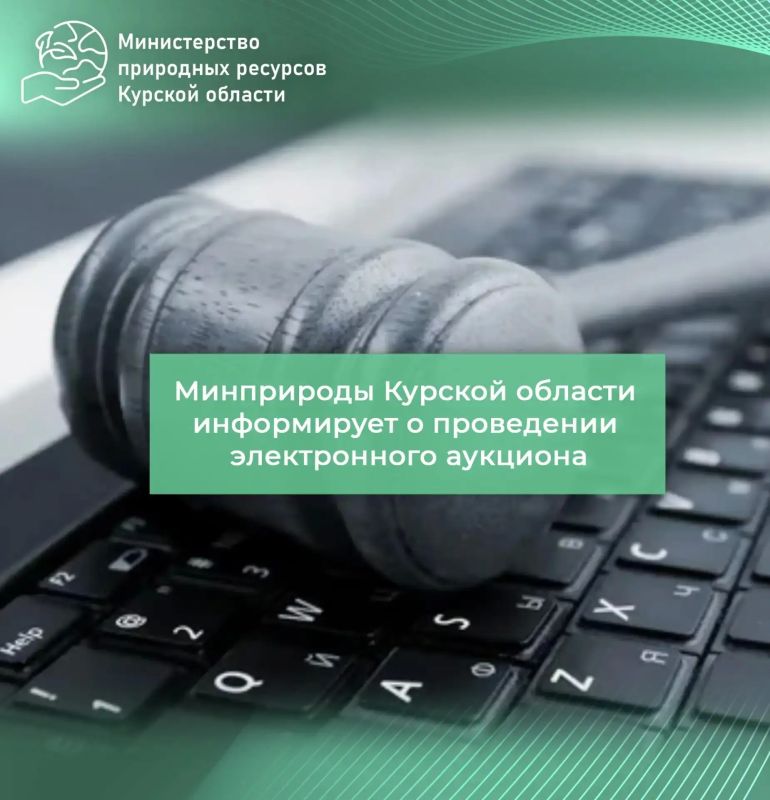 Министерством природных ресурсов Курской области объявлен аукцион на право пользования недрами
