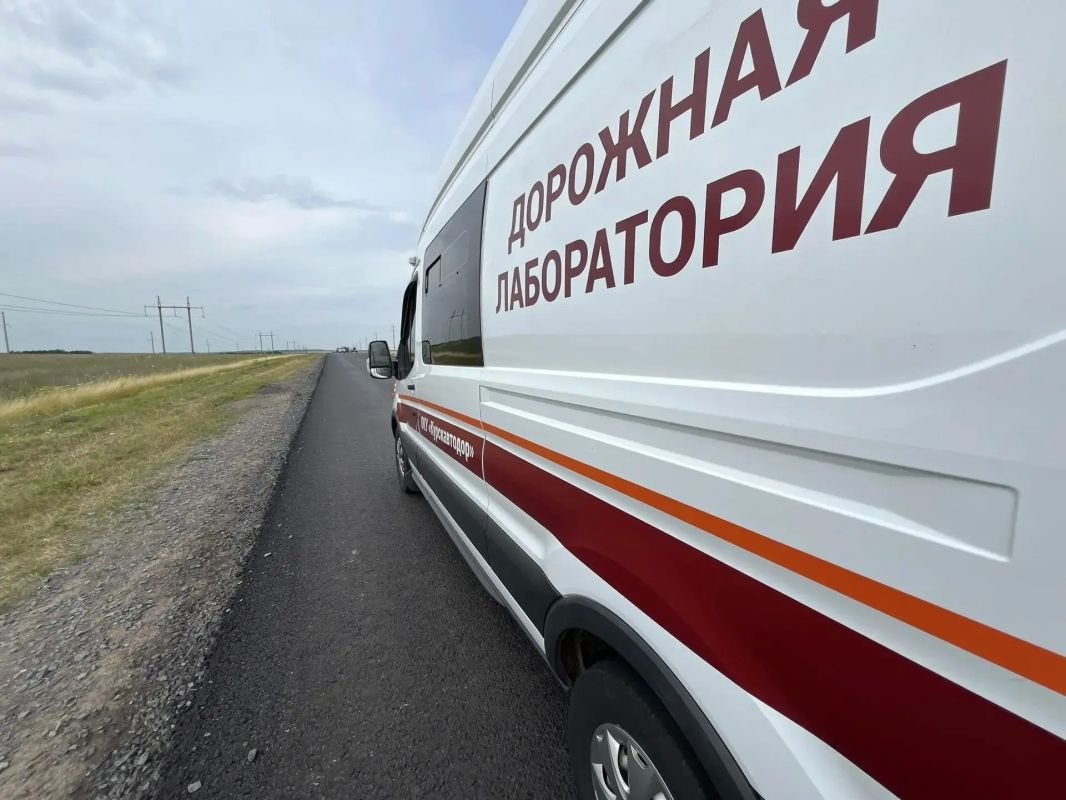 Сегодня дорожная лаборатория ОКУ «Курскавтодор» работает в Октябрьском районе
