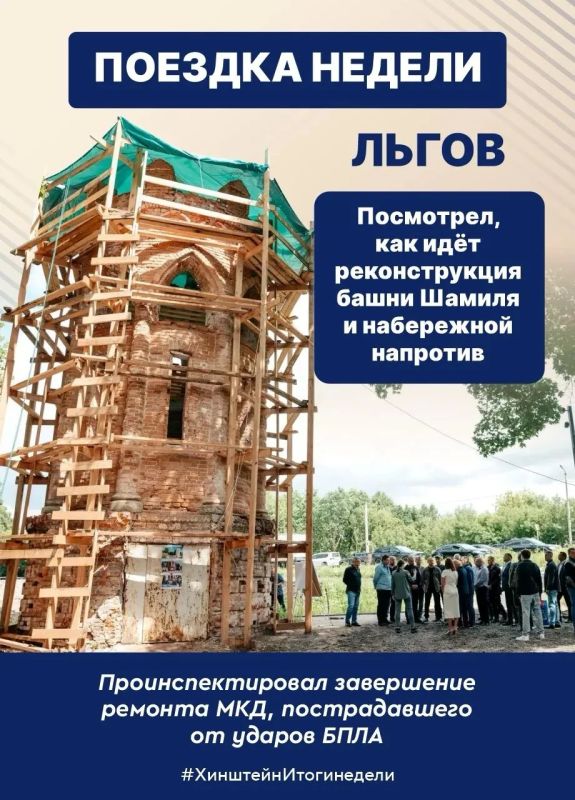 Глава региона Александр Хинштейн делится итогами недели Глава региона Александр Хинштейн делится итогами недели