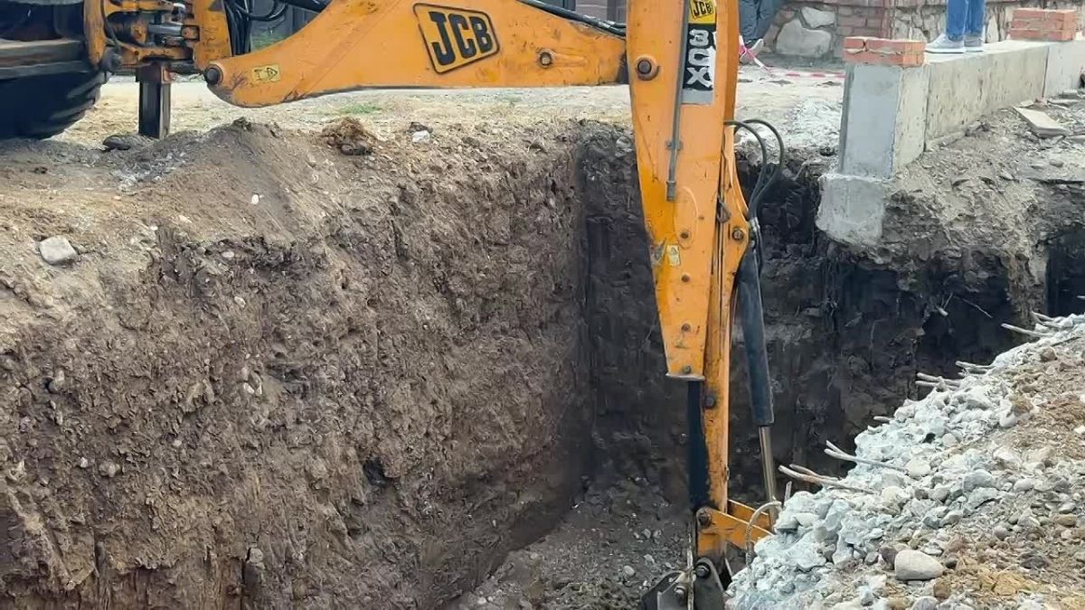 В Сунже продолжается строительство новой архитектурной композиции